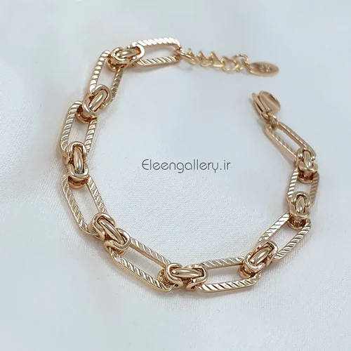 دستبند زنانه ژوپینگ رنگ طلایی E-1319