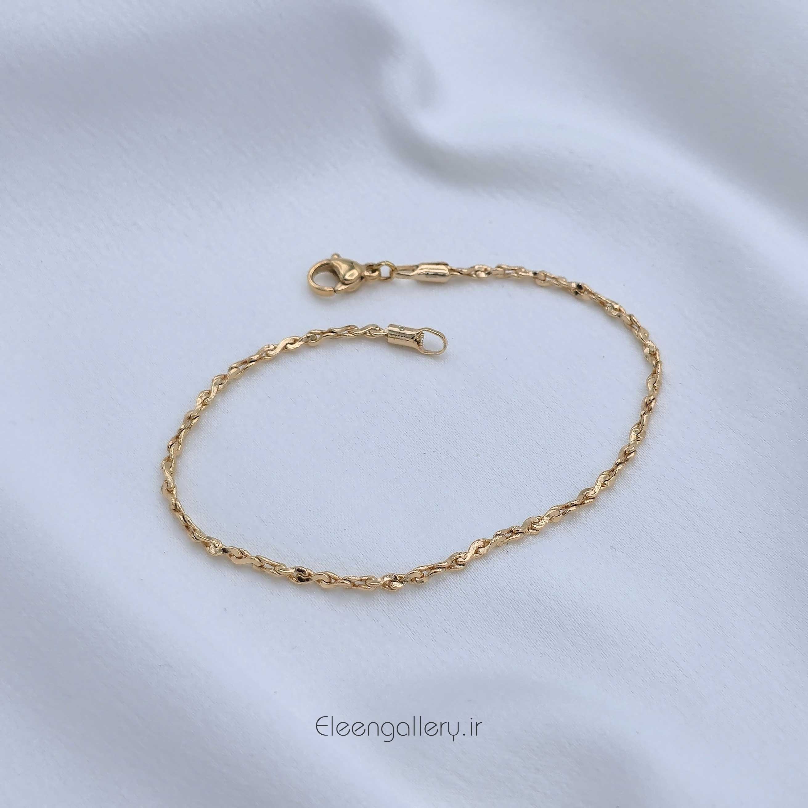 دستبند دخترانه طرح بافت ژوپینگ کد-2303