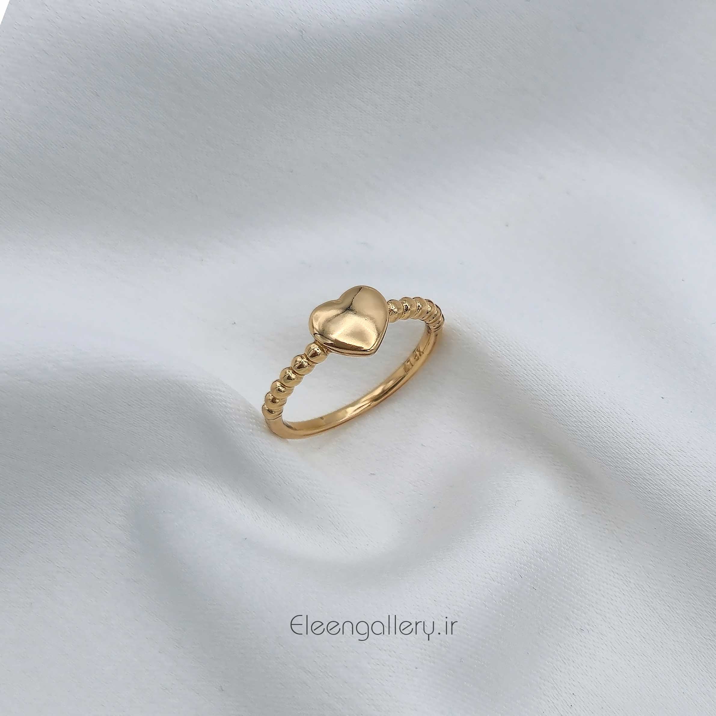 انگشتر دخترانه طرح قلب ژوپینگ کد-2278