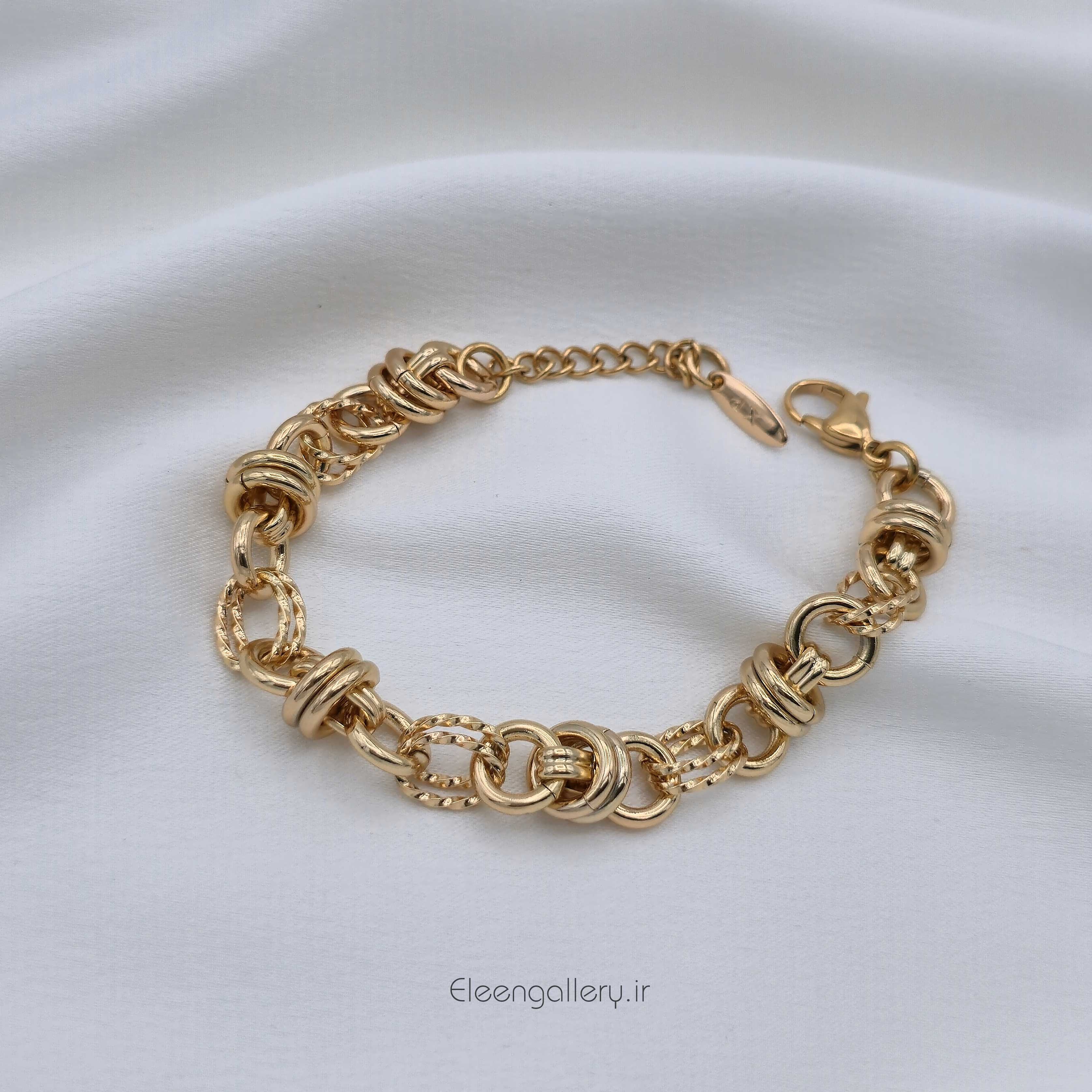 دستبند بافت دو حلقه ژوپینگ کد-2312